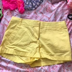 J. CREW yellow Chino shorts